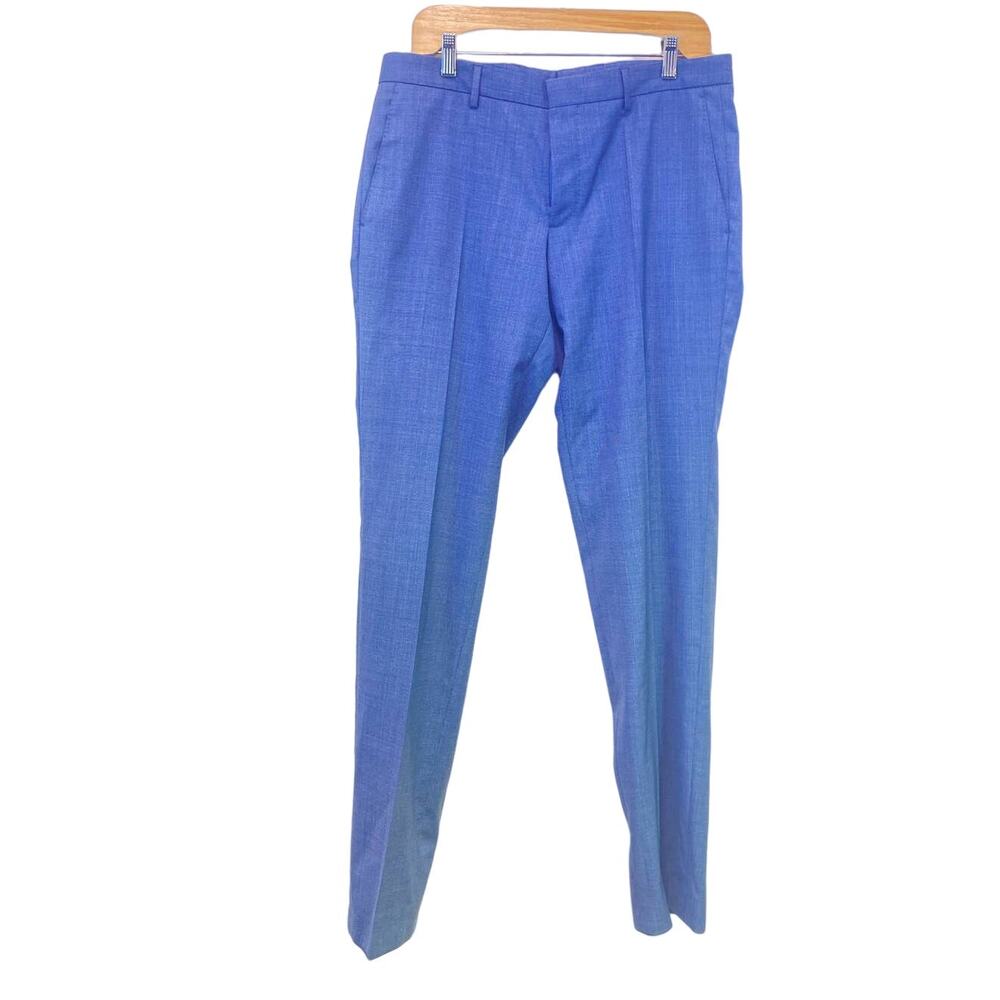 Hugo Boss Blue 100% Wool  Men's Dress Pants 38us Regular, Work Pants